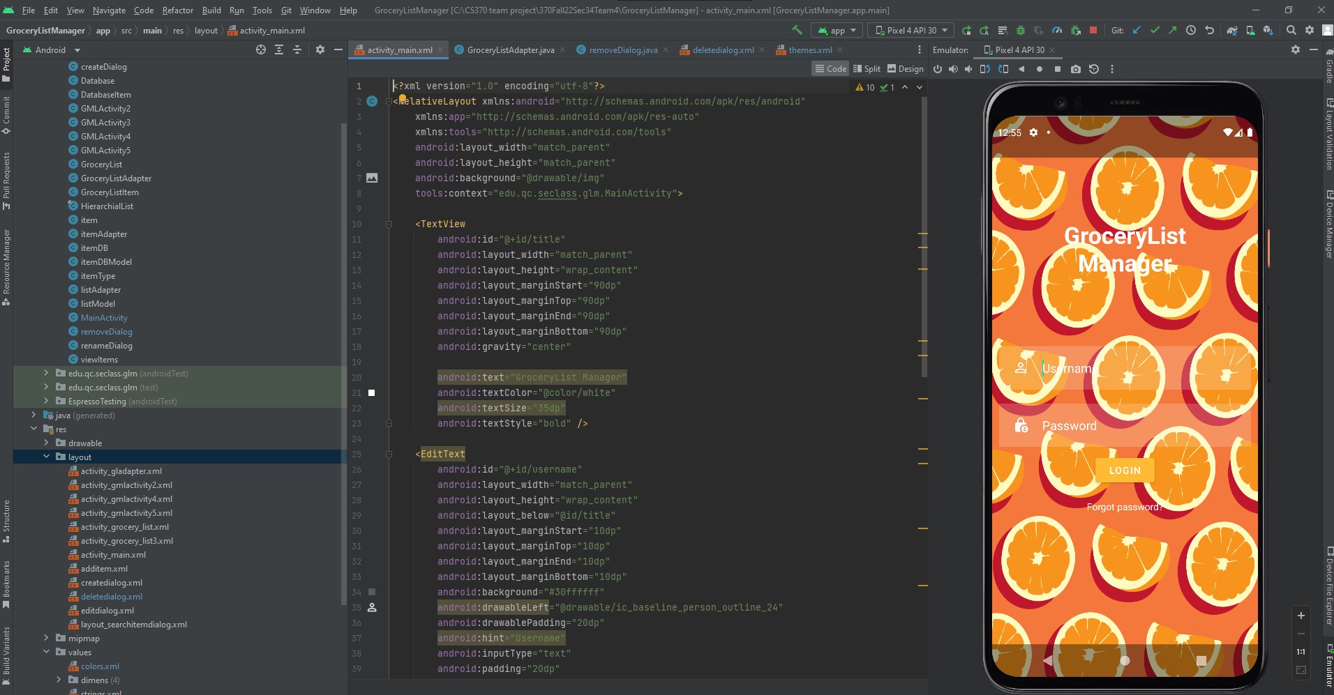 GroceryListManager Preview